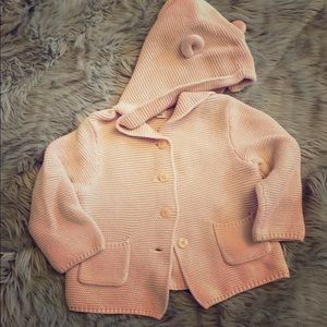 Adorable baby gap bear ear knit sweater